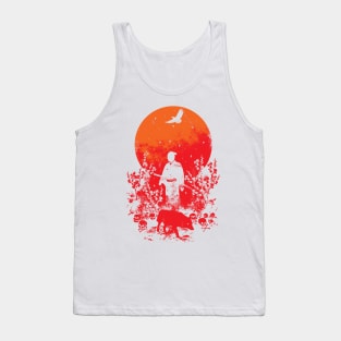 Red Sun Tank Top